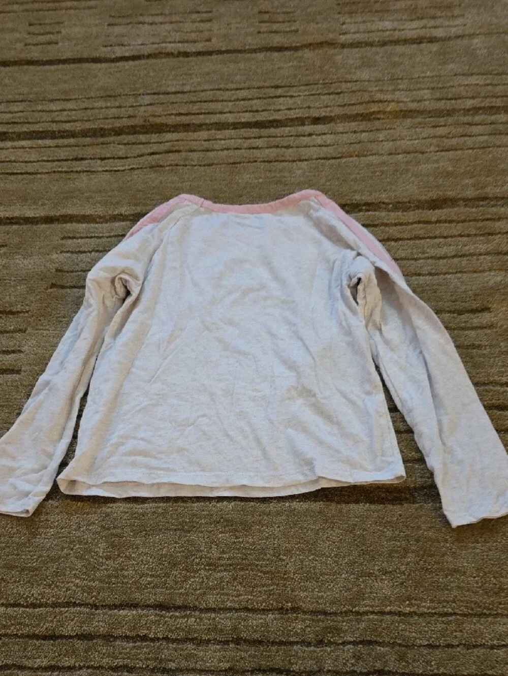 5/25 The Children's Place White Long-Sleeve Tee  Sequin Tiger  Size 7/8
